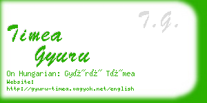 timea gyuru business card